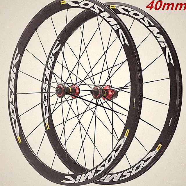 700C Aolly Aluminum Wheelset Flat Spokes Racing 40/50mm Rims Road Bicycle Wheels