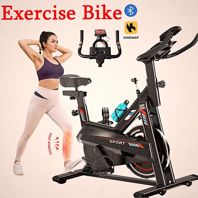 Fitness Exercise Bike Indoor Cycling Stationary Bicycle Home Cardio Workout Bike