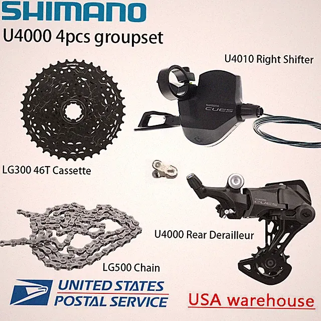 Shimano CUES U4000 4PCS 9 speed Groupset 36/41/46T Trail MTB