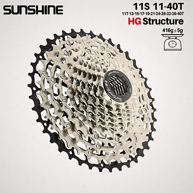 Sunshine 9S 10S 11 12 13 Speed UltraLight Cassette for MTB Bike HG Freewheel