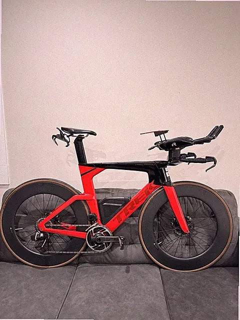 Trek Speed Concept SLR 9 Sram AXS Size L Power Meter and Carbon Race Wheels